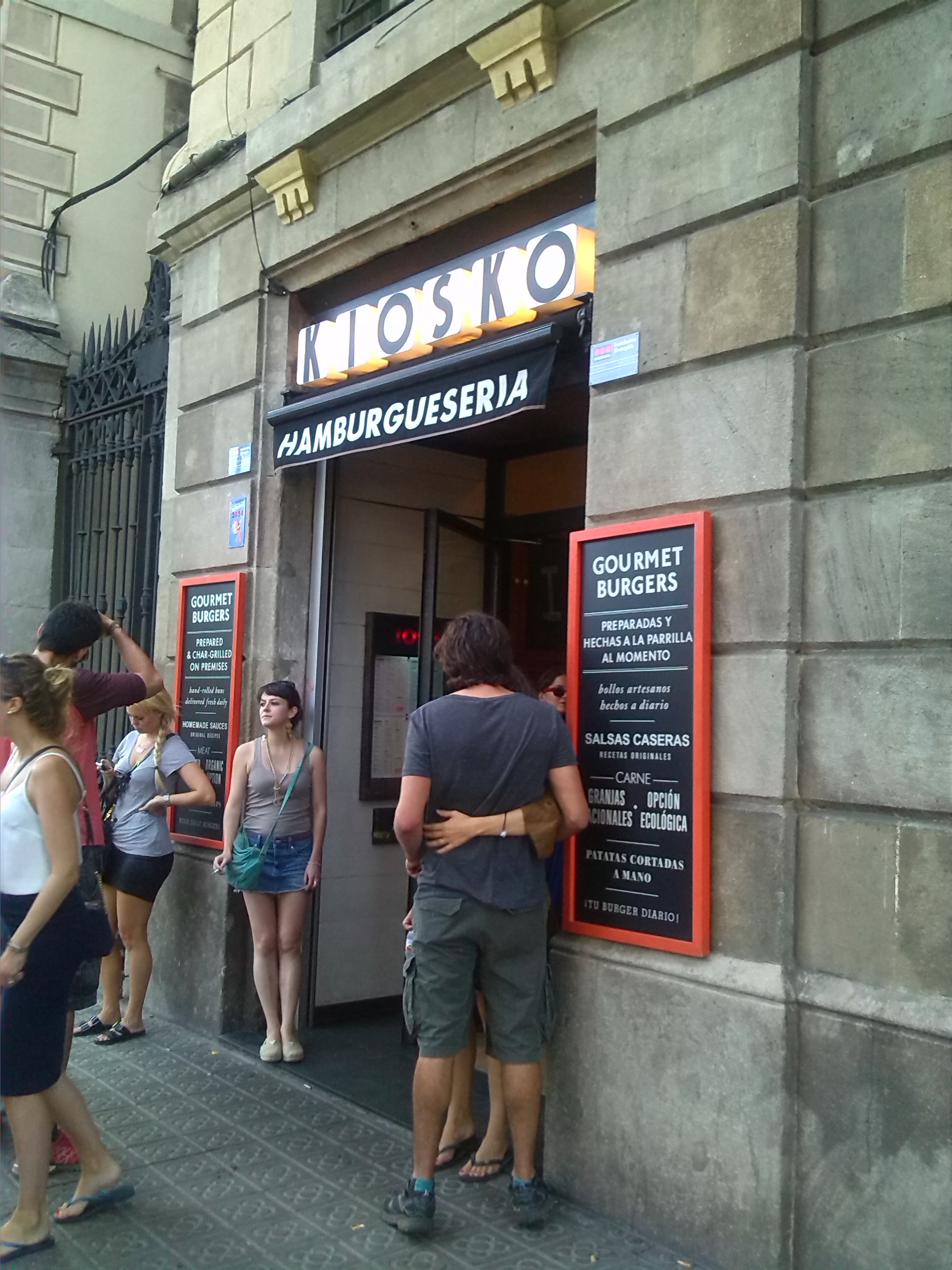 Kiosko, hamburguesería en Barcelona